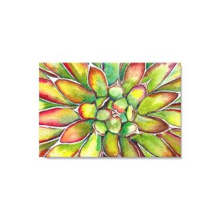 Agave poly pelona canvas print
