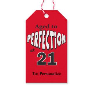 Aged to Perfection at 21 Gift Tags