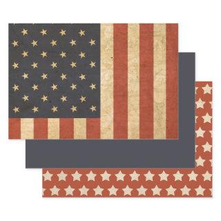 Aged USA Flag Army Boot Camp Soldier  Sheets