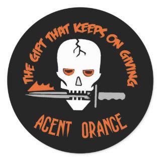 Agent Orange The Gift DARK Classic Round Sticker