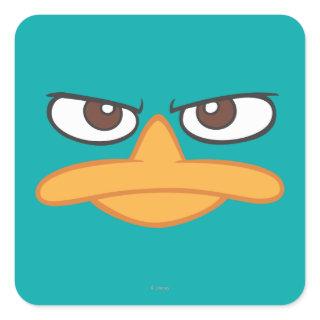 Agent P Face Square Sticker