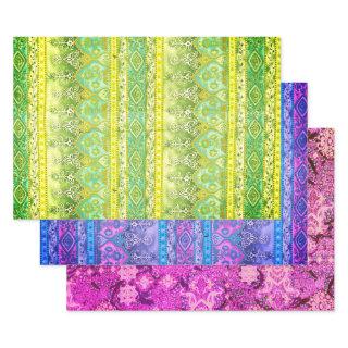 Agra and Suthep in green, purple and maroon  Sheets