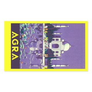 Agra ~ Taj Mahal Rectangular Sticker