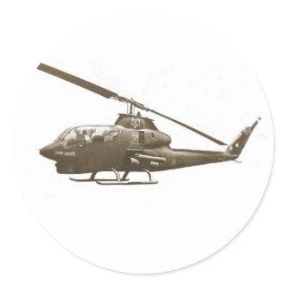 AH-1 cobra Classic Round Sticker