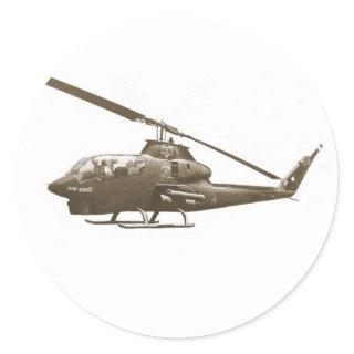 AH-1 cobra Classic Round Sticker