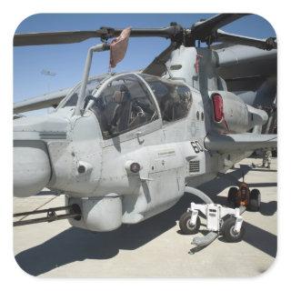 AH-1Z Super Cobra attack helicopter Square Sticker