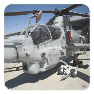 AH-1Z Super Cobra attack helicopter Square Sticker