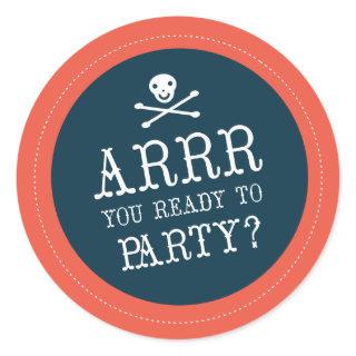 Ahoy Matey Birthday Stickers