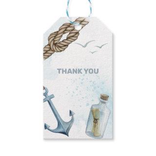 Ahoy! Nautical Baby Shower Thank You Gift Tags