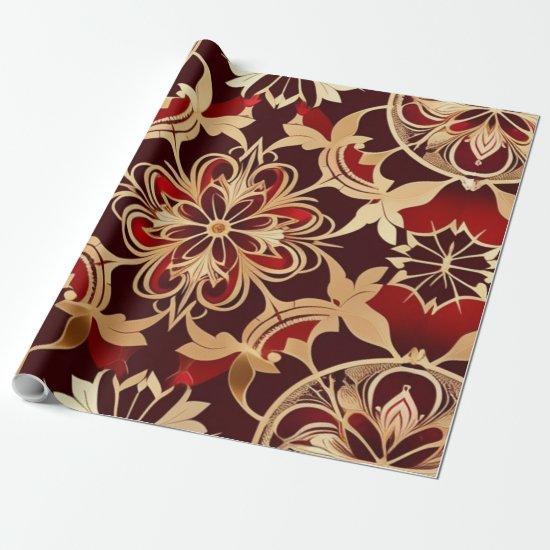 AI Art Luxe Gold Red