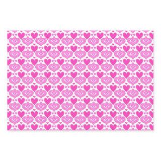 AI Art Pink Hearts White