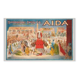 Aida opera vintage poster (1908) rectangular sticker