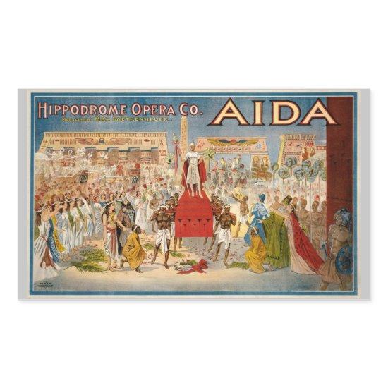 Aida opera vintage poster (1908) rectangular sticker