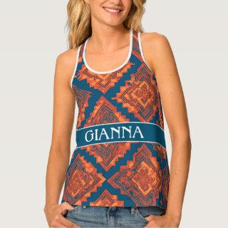 Ainu Mosaic Colorful Personalized Pattern Tank Top