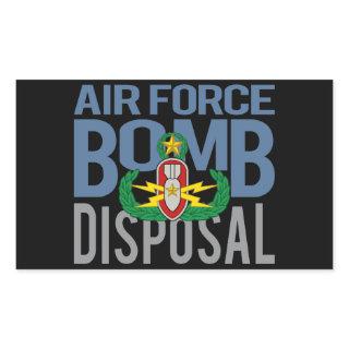 Air Force Master EOD Rectangular Sticker