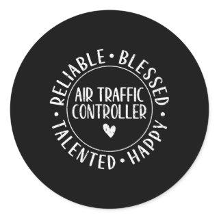 Air Traffic Controller Classic Round Sticker