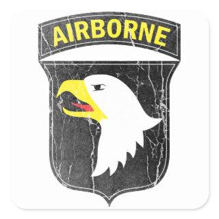 Airborne army 101 Screaming Eagle Square Sticker