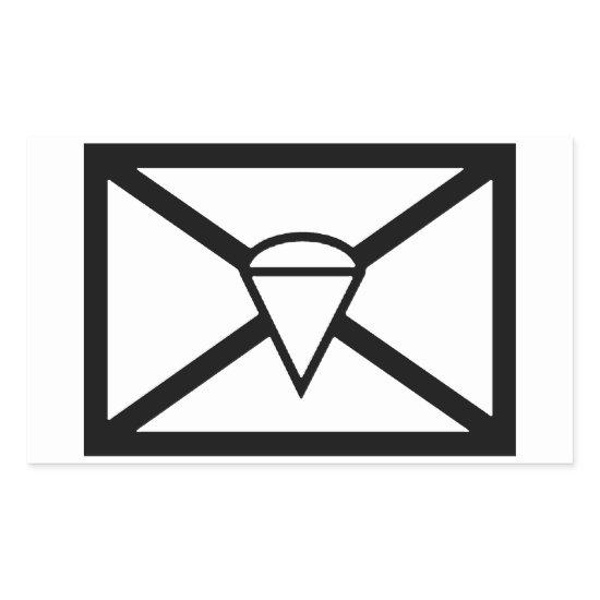 AIRBORNE SIGN RECTANGULAR STICKER