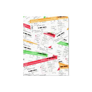 Airliner tickets canvas print