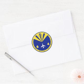 Airplane Design Classic Round Sticker