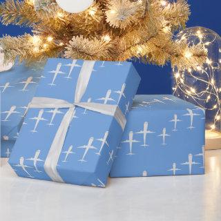 Airplanes Fly High, Blue Elegant Birthday Pilot