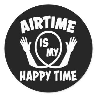 Airtime Roller Coaster Amusement Park Themepark Classic Round Sticker