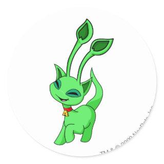 Aisha Green Classic Round Sticker