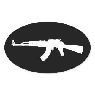 ak47 oval sticker