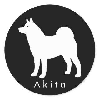 Akita Classic Round Sticker