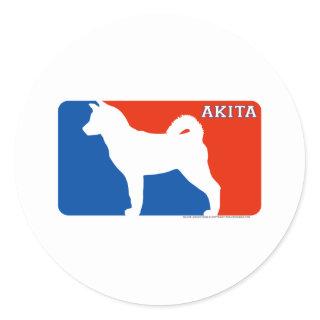 Akita Major League Dog Sticker