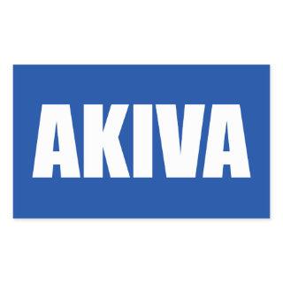 Akiva Rectangular Sticker