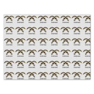 Akofena Sword Of War Adinkra Symbol Design   Tissue Paper