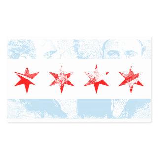 Al Capone Chicago Flag Rectangular Sticker