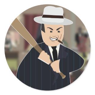 Al Capone(Simple History) Classic Round Sticker
