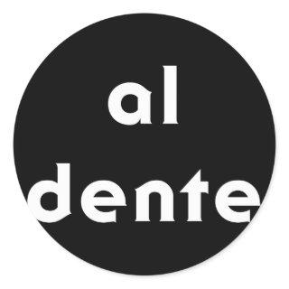 Al Dente Pasta Classic Round Sticker