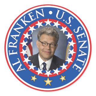 Al Franken U.S. Senate Classic Round Sticker