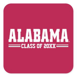 Alabama Alumni Class Year Square Sticker