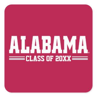 Alabama Alumni Class Year Square Sticker