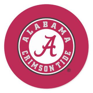 Alabama Crimson Tide Circle Classic Round Sticker