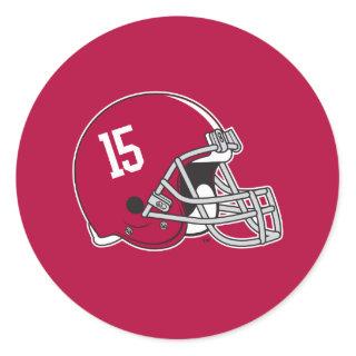 Alabama Crimson Tide Football Helmet Classic Round Sticker