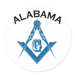 Alabama Freemason Classic Round Sticker