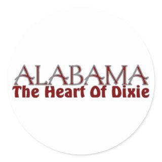 Alabama heart of Dixie stickers