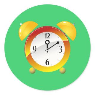 Alarm Clock Classic Round Sticker