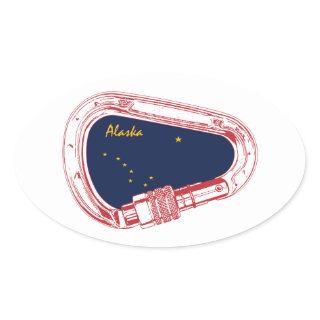 Alaska Climbing Carabiner Oval Sticker