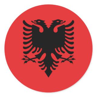 Albania Flag Classic Round Sticker