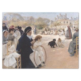 Albert Edelfelt - Luxembourg Gardens, Paris Tissue Paper
