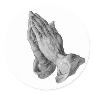 Albrecht Durer - Hands Praying Classic Round Sticker