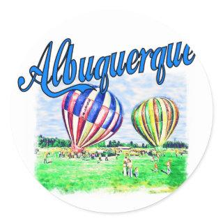 Albuquerque Balloons Classic Round Sticker
