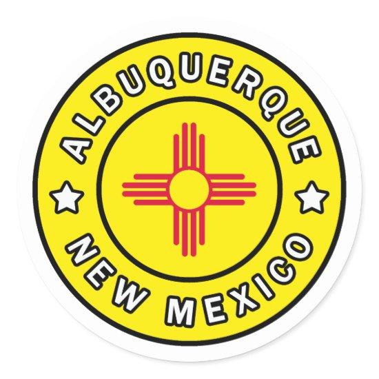 Albuquerque New Mexico Classic Round Sticker