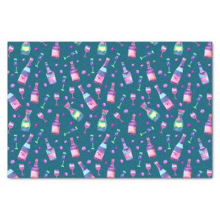 Alcohol Watercolor Pattern | Dark Teal Tissue Paper